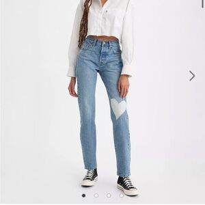 Levi's 501 150th Anniversary Women's Patchwork Heart Jeans